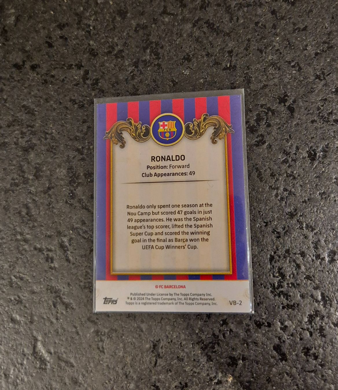 Topps Carte collezionabili: Ronaldo R9 - Barcelona - Topps – Nuovo (secondo la descrizione) da Burg AG venduto da Danoe 1