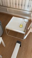 Beistelltisch weiss Metallgestell quadratisch 40x40cm gut