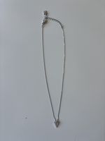 Collier Swarovski pendentif triangle argenté