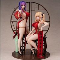 Anime Figuren Yuri und St, rot Chinesisch, Zustand sehr gut!