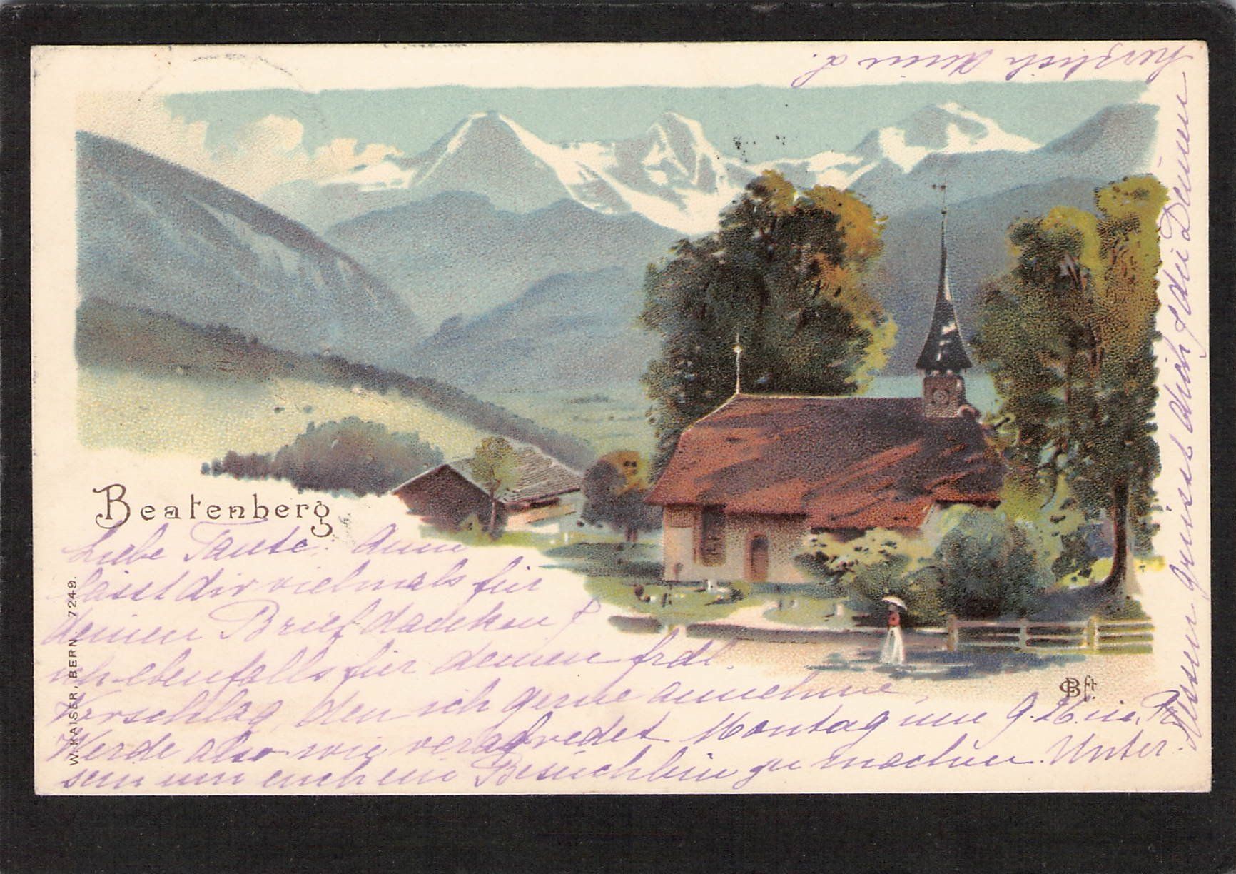 Cartoline postali: Beatenberg , gel. 30.lX.1899 – Usato da Reichenburg venduto da Pipo-67