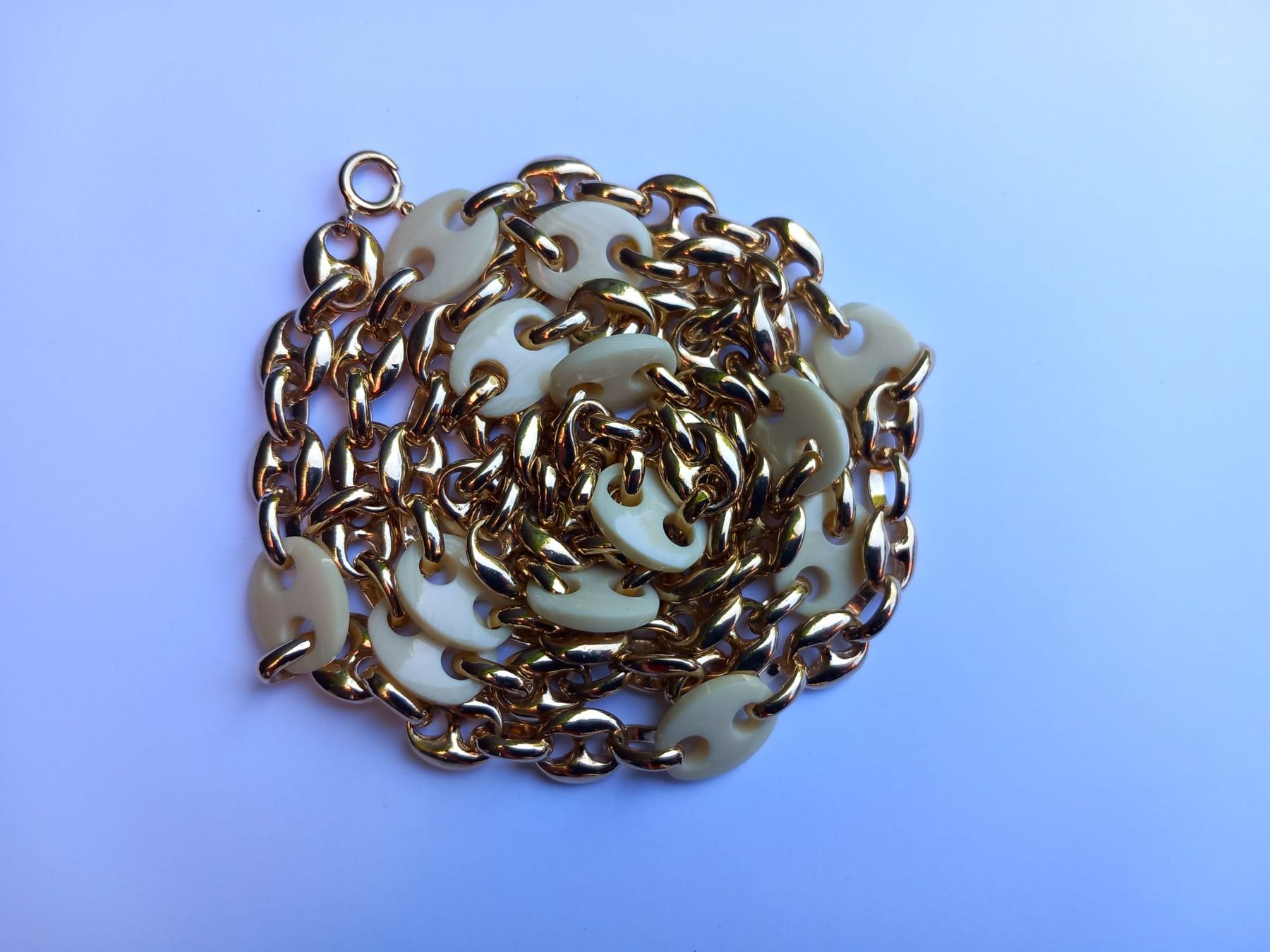 Catenine: Neue Vintage Kette mit Kunststoff Elemente – Nuovo (secondo la descrizione) da Winterthur venduto da Jopf1 8