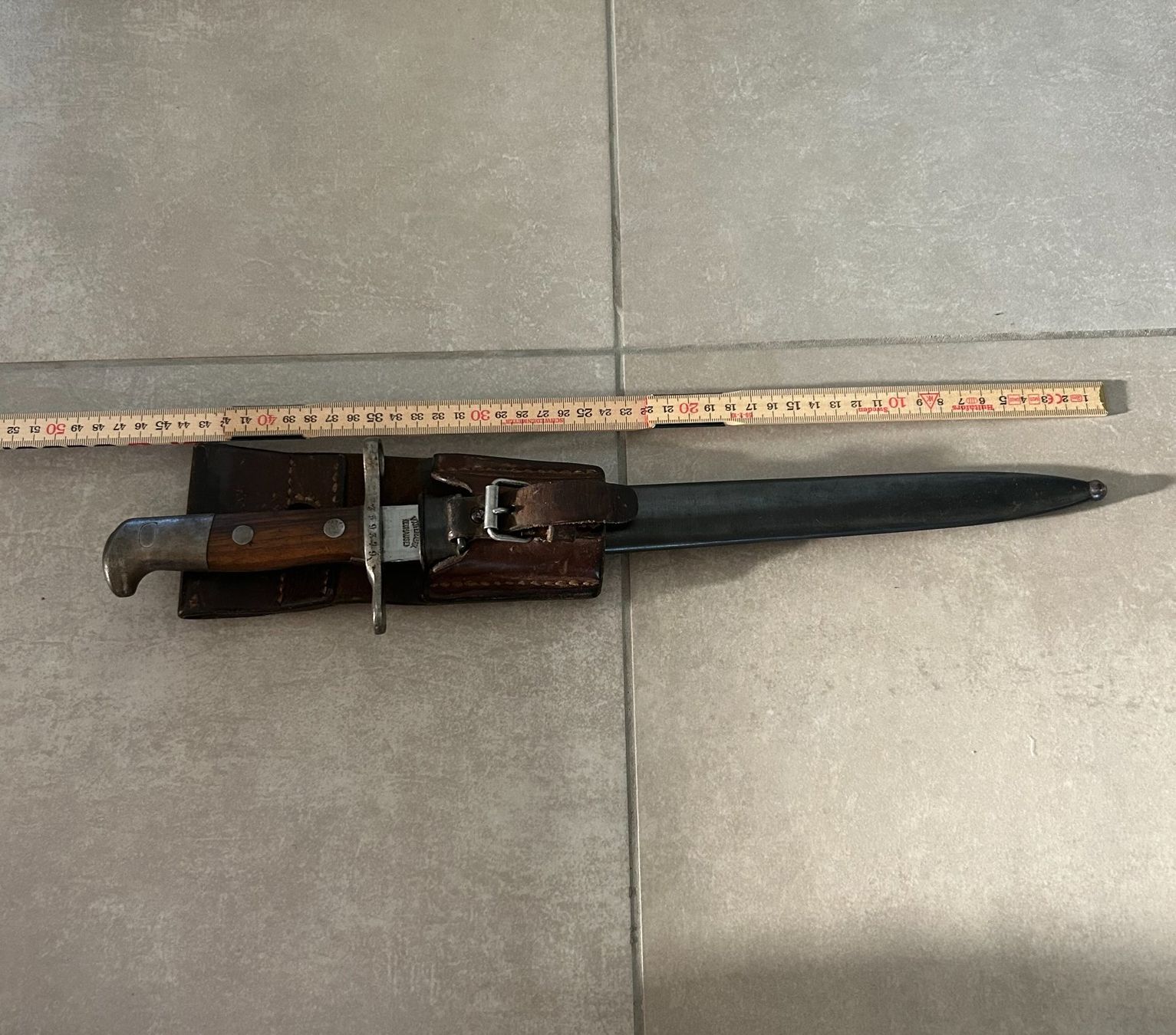 Schweizer Armee Armi bianche: Original Schweizer Armeebajonett Stgw 57 Wenger mit Scheide – Usato da Uhwiesen venduto da winter8240 3