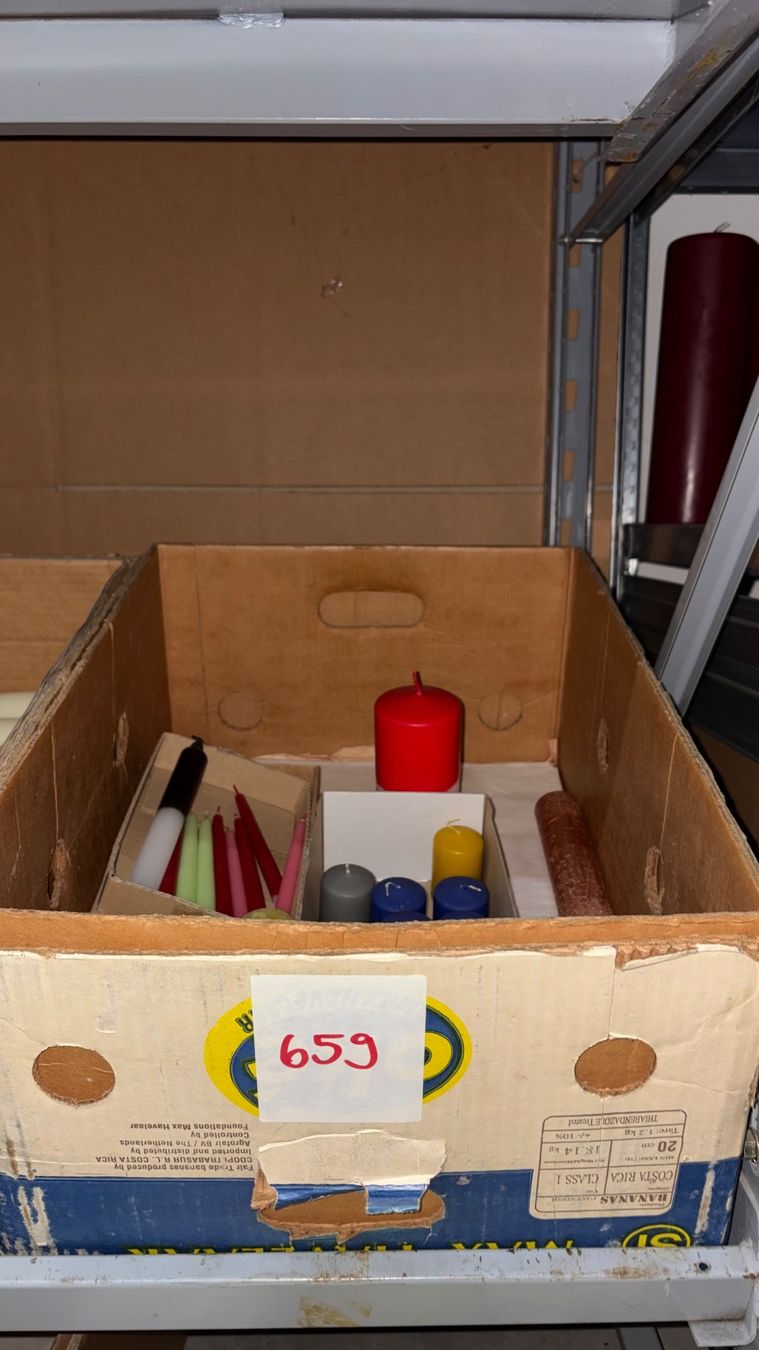 Candele: 659 Posten diverse Kerzen aus Liquidation – Nuovo (secondo la descrizione) da Derendingen venduto da Meisterstuecke