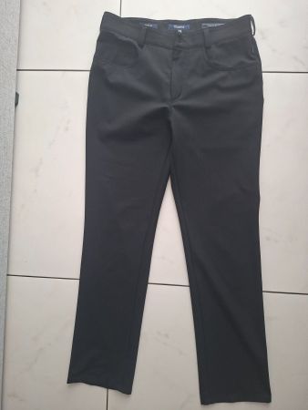 Herren Stoffhose schwarz, Gardeur, Nalo, 32/32, Grösse 48