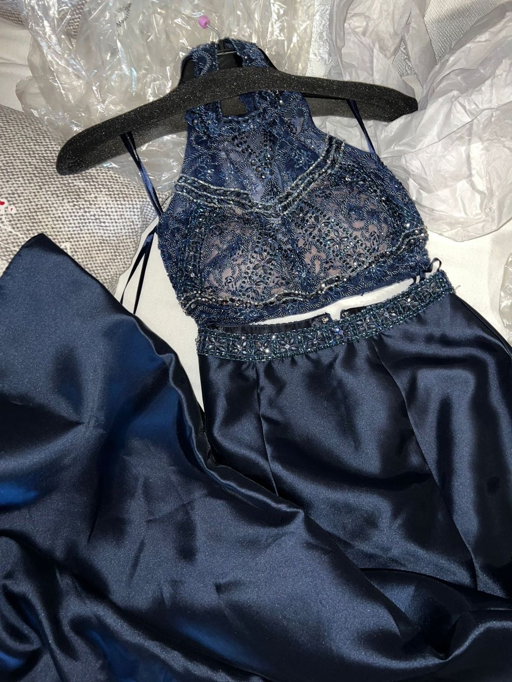 Vestiti: Zweiteiliges Abendkleid – Nuovo e nell'imballaggio originale da Perlen venduto da H.Spa 3