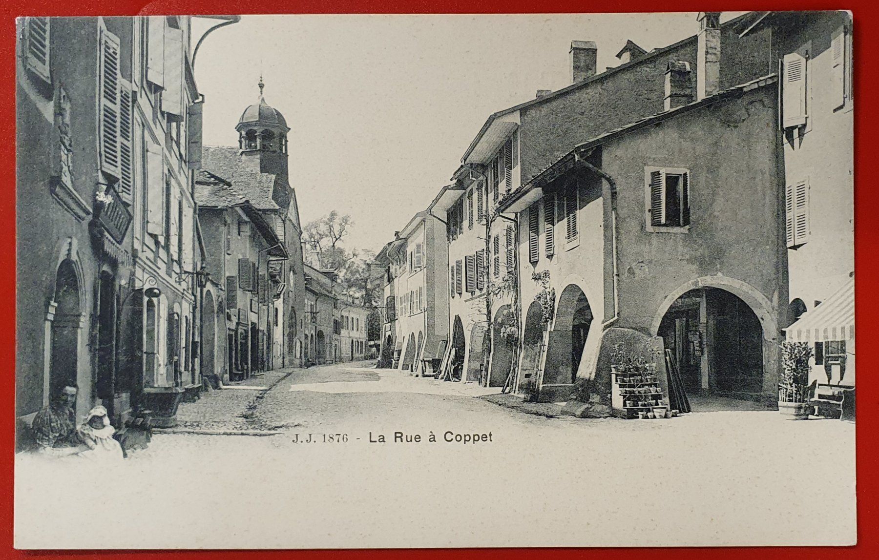 Cartoline postali: Coppet  - La Rue – Usato da Kreuzlingen venduto da Rschweiz1