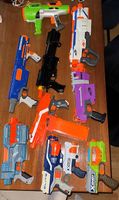 NERF Konvolut XXL  11 Blaster + Weste + Zubehör, ohne Darts