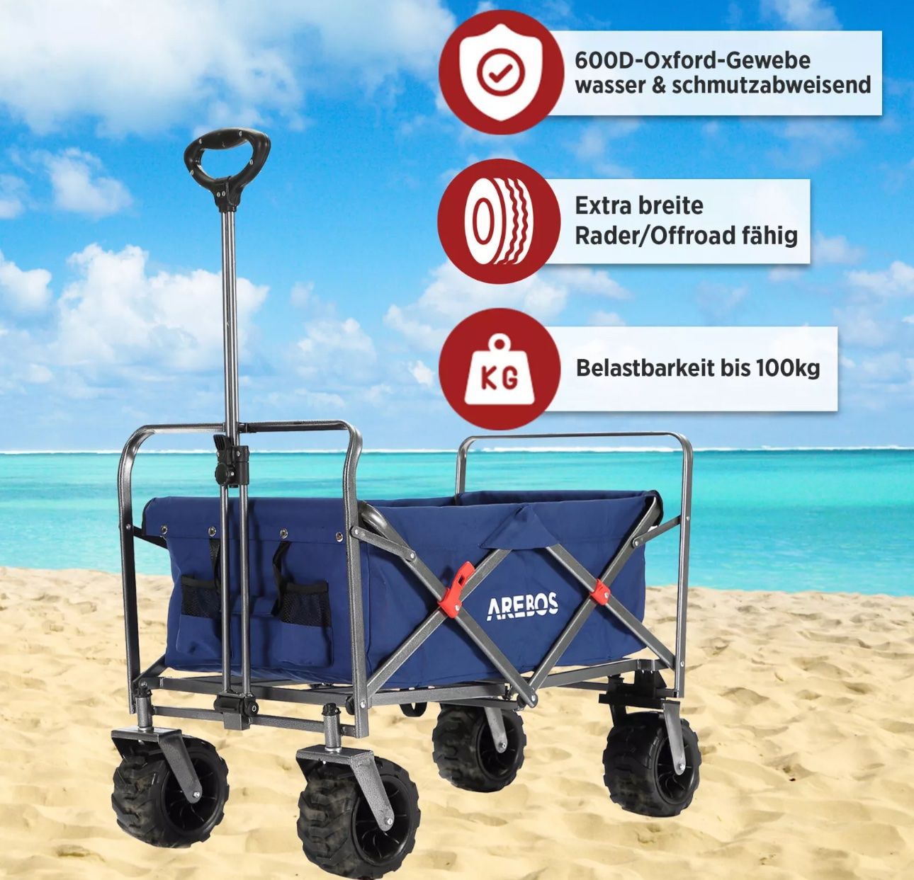Carriole: Stabile Bollerwagen ohne Dach – Nuovo e nell'imballaggio originale da Amriswil venduto da JaJa-Express 3