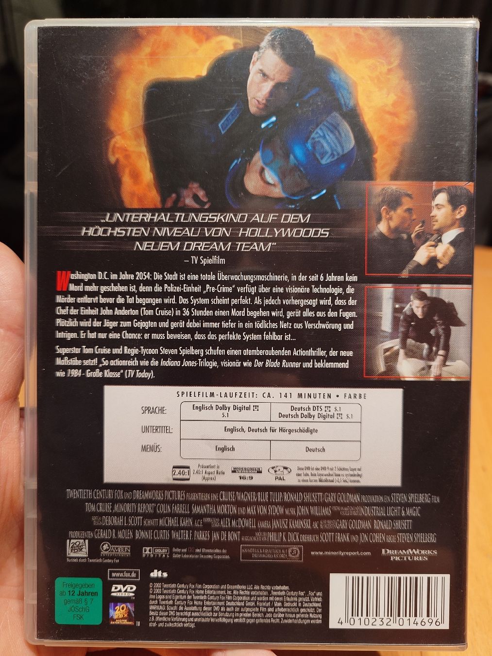 Tutti i DVDs: DVD Minority Report – Usato da Kirchberg BE venduto da Myford 1