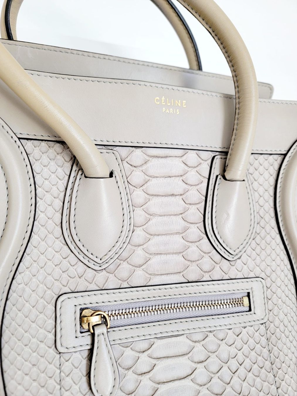 Celine Borse da donna: Céline Luggage Bag, Rarität, Python Leder, NP 7000.- – Usato da Wädenswil venduto da lisibit 1