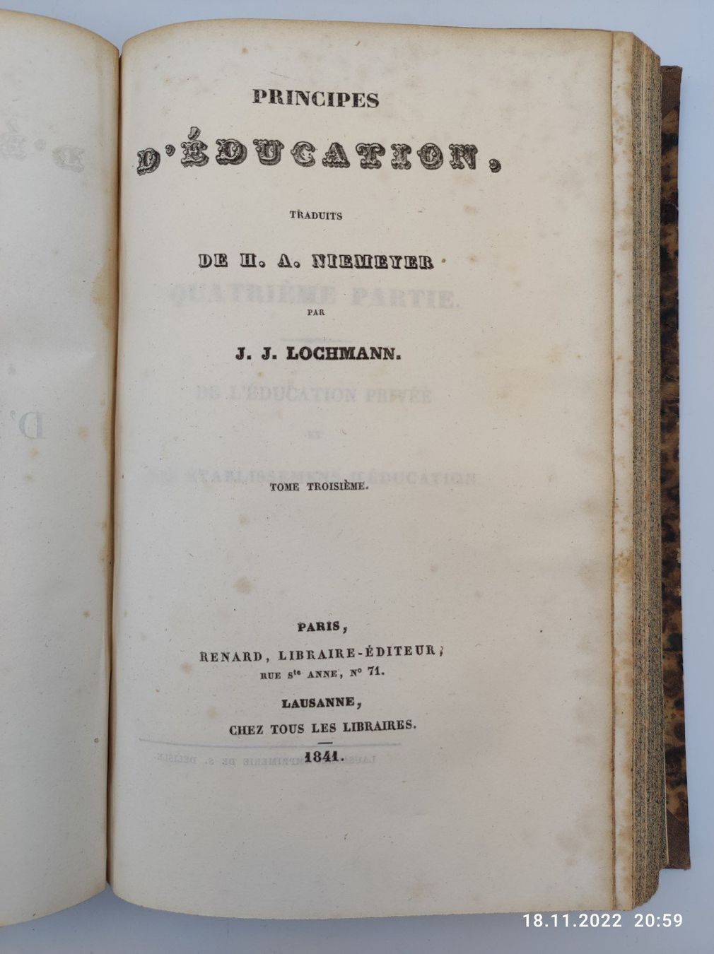 Libri: PÄDAGOGIK - LOCHMANN - 1835 – Usato da Goldach venduto da Gaip 2