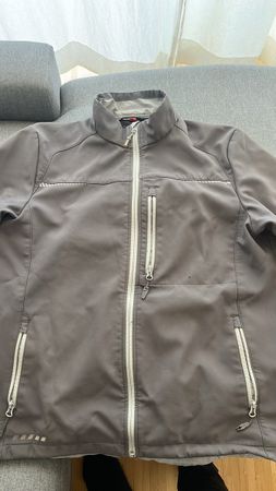 Veste softshell homme grise, idéale pour l'automne, taille L