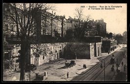 AK Genève, Rue de la Corraterie et Terrasse de Saussure