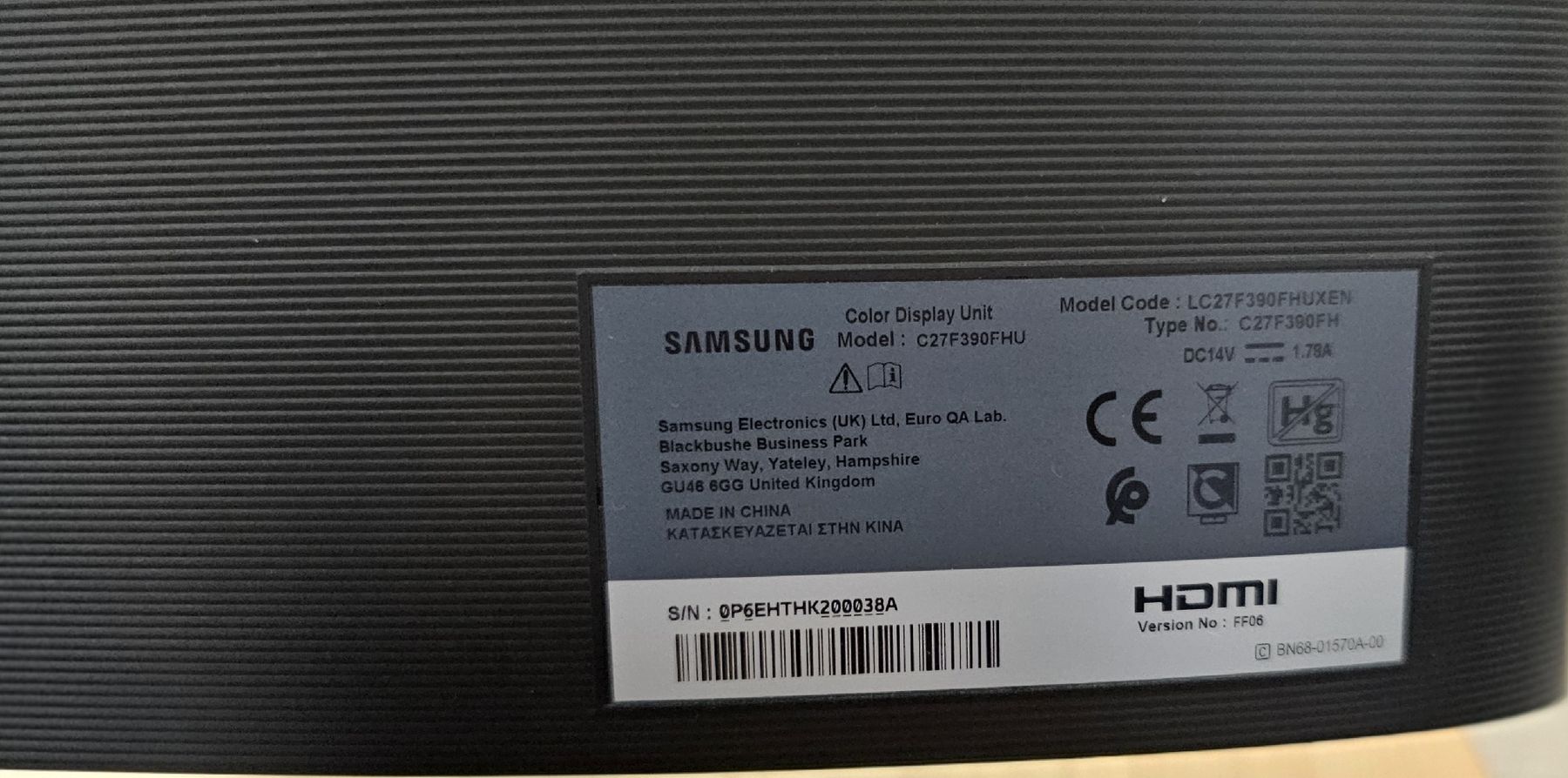 Samsung Monitor: Monitor curvo 27" Full HD – Usato da Gordola venduto da Alfacigno 2