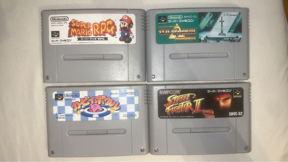 Nintendo Giochi: Super Nintendo SNES 4 Spiele – Usato da Zürich venduto da m.dubin