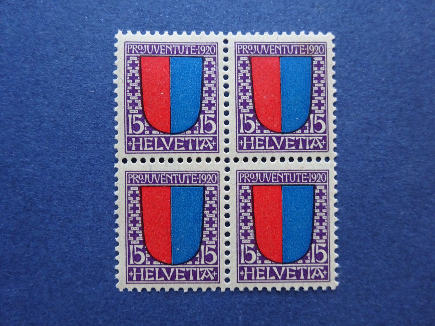 Tous les timbres: 1920 Pro Juventute 4er Block postfrisch – D'occasion à Appenzell-Steinegg par adi1975 2