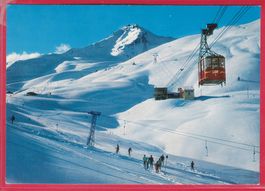 AROSA, WEISSHORNBAHN MIT WEISSHORN 2654m, 18.3.1986