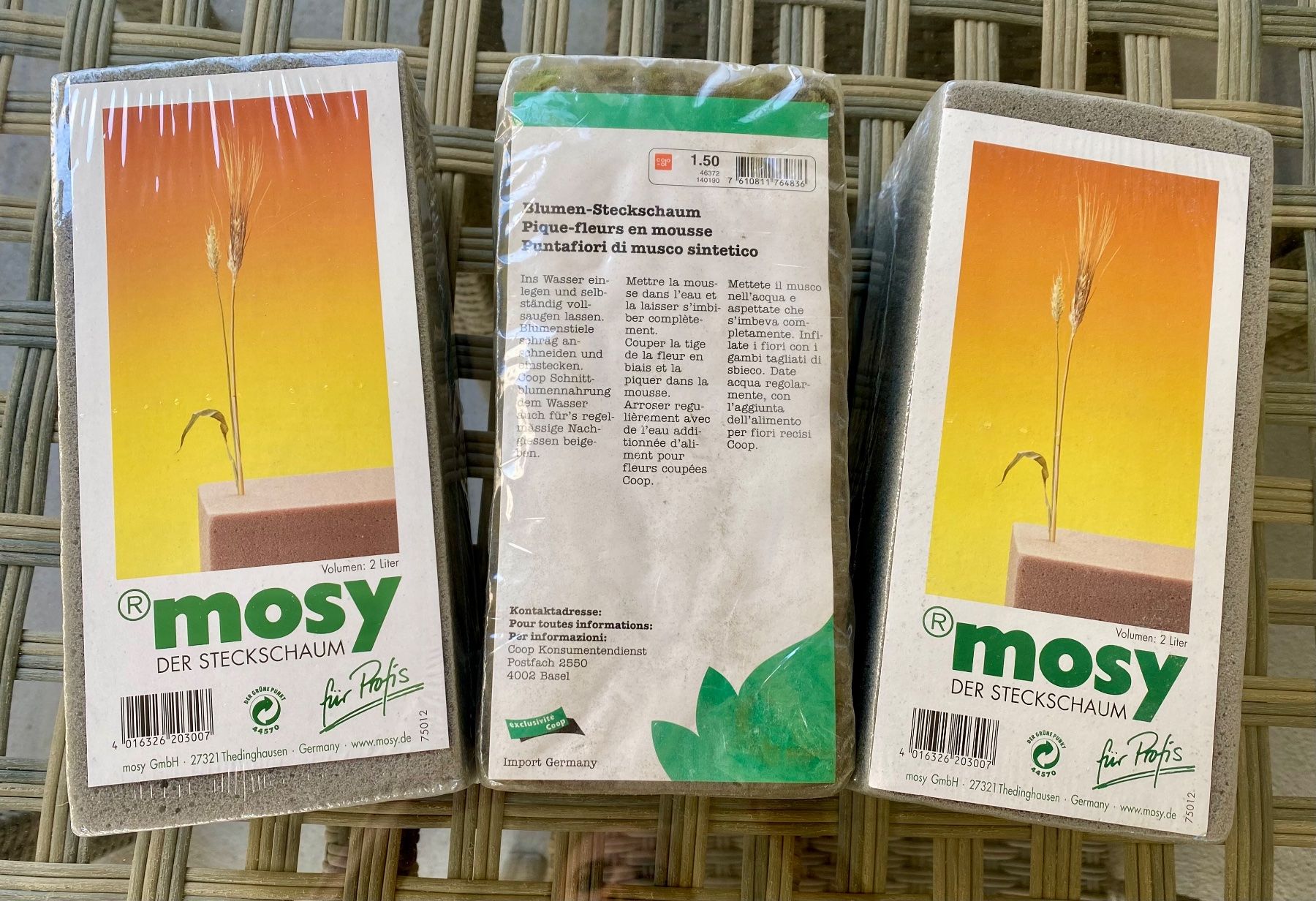 Alle Dekorationen: Steckschaum 3Stk – Neu und originalverpackt aus Reichenburg von Noxima