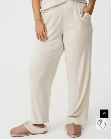 Creme mit Goldshimmer Stoffhose Gr. 50/52 Torrid Neu Etikett