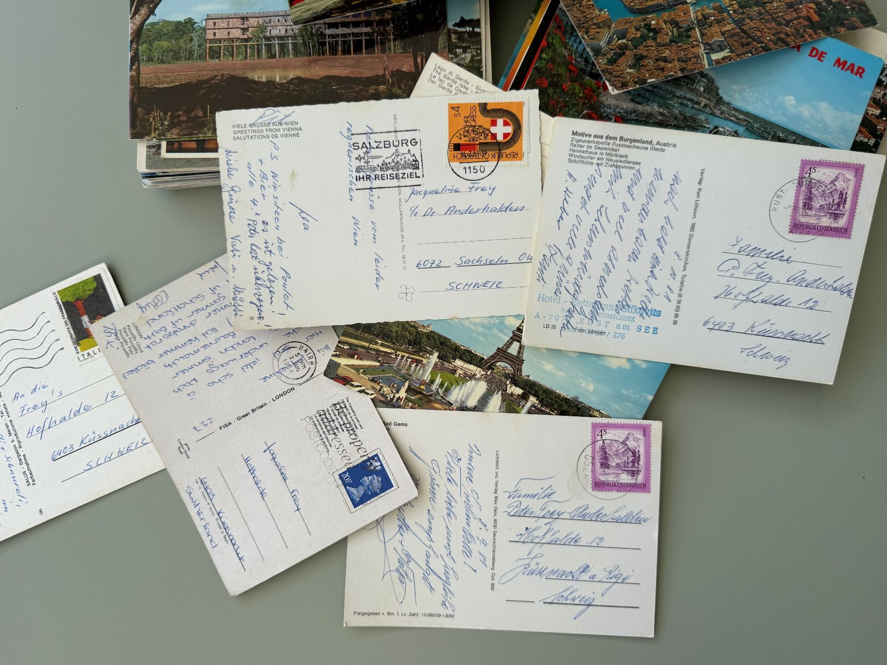 Cartoline postali: Vintage Postkarten Sammlung, Ausland, ca.100 Stück – Usato da Gersau venduto da Schoggifan1 1
