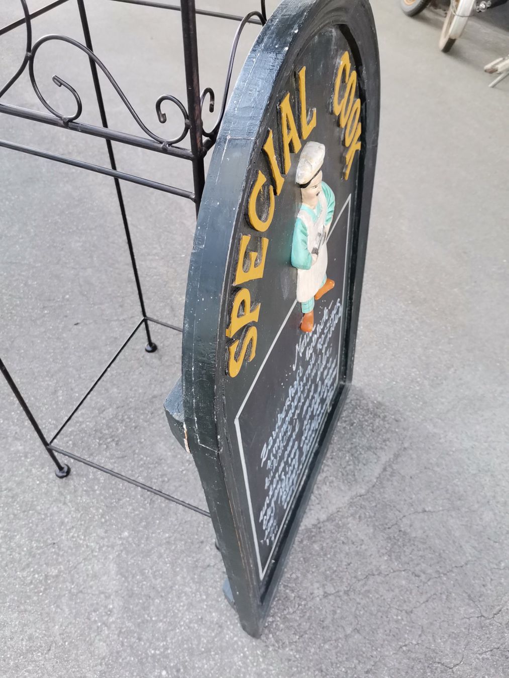 Insegne: Menu Schild, Deko Schild, Restaurant Schild, Küchen Schild – Usato da Wiedlisbach venduto da materialkreislauf 2