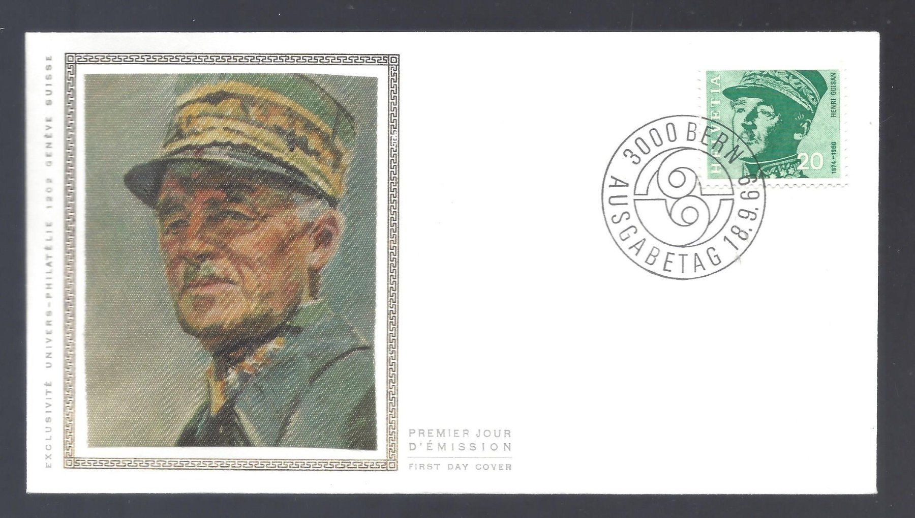Alle Briefmarken: FDC mit Vignette  General Guisan 1969 – Neu (gemäss Beschreibung) aus Les Valettes von Nuba1