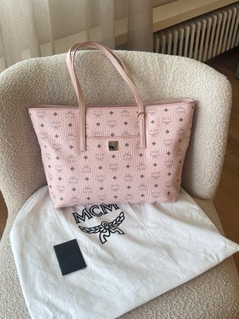 MCM Shopper Soft Pink Medium