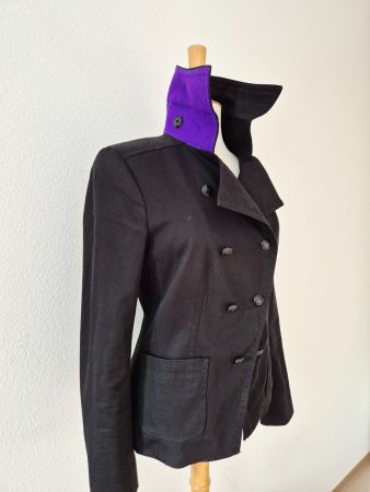 DRYKORN JACKE GEFÜTTERT 3 M L 38 M LILA BLACK , TOP ZU JEANS