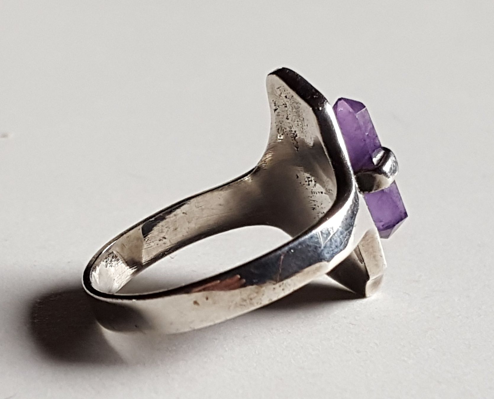Anelli: Amethyst Ring modernes Design Ringgrösse 54 – Usato da Unterseen venduto da bongmarley 4