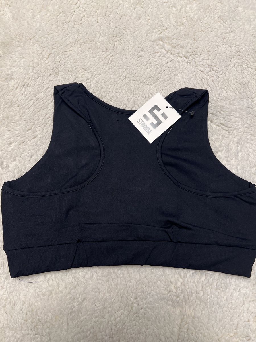Top: Brassière Stroida noire neuve taille L – Nuovo e nell'imballaggio originale da Chenens venduto da anasantos90 1