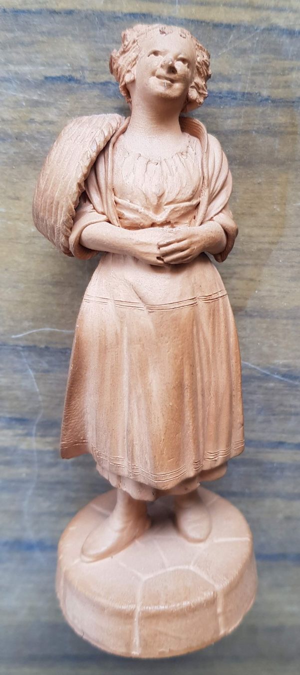 Sculture & Statue: Skulptur Bauernmädchen antik – Usato da Mörschwil venduto da antiksalon21 9