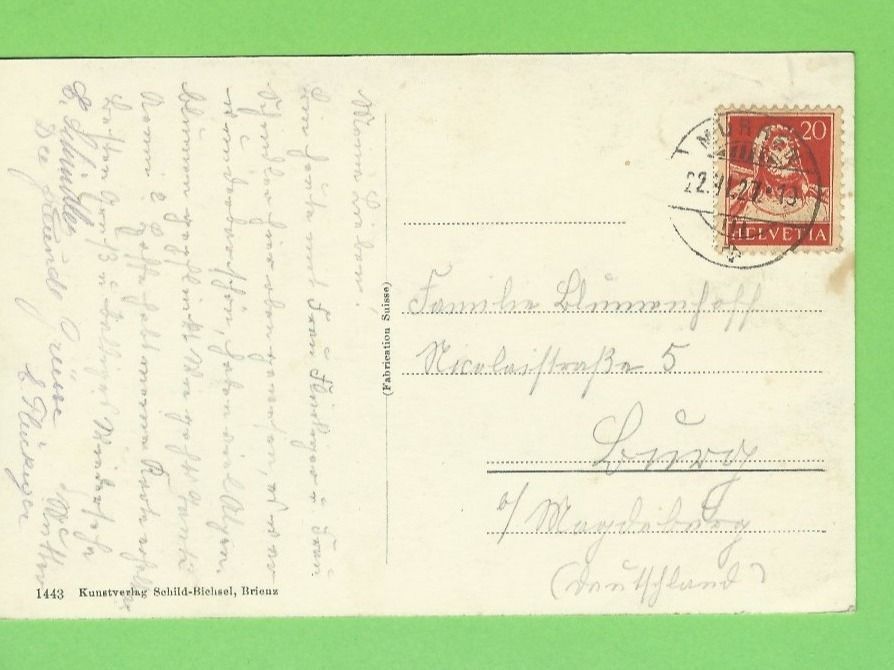 Cartoline postali: Mürren, Eiger, Mönch und Jungfrau – Usato da Zürich venduto da t24_de 1