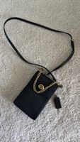 Schwarze Coach Tasche mit goldener Kette & Riemen neuwertig