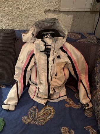Giacca da sci West Scout, bianca e rosa, taglia S