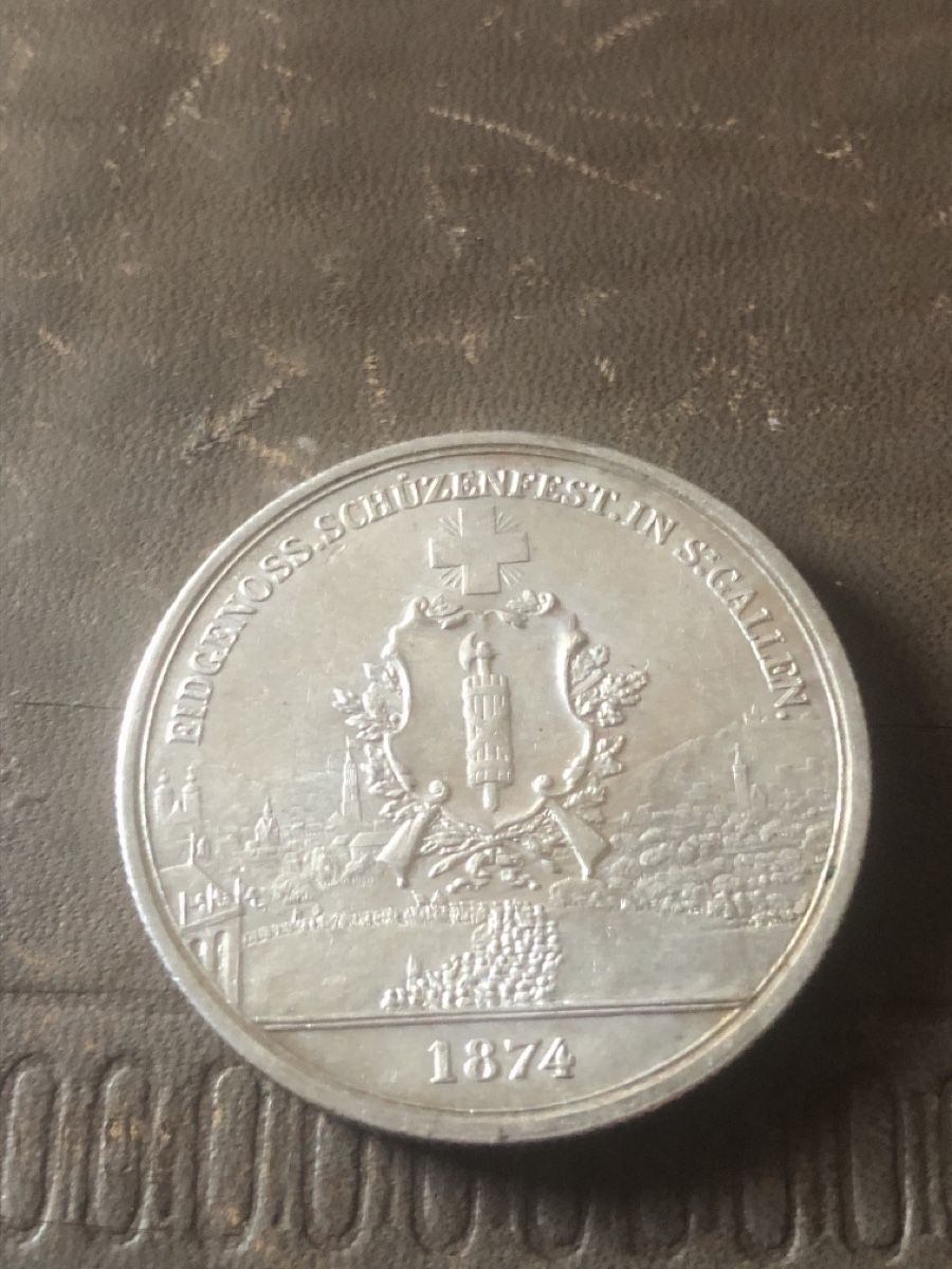 Medaglie: 5 Franken Schützentaler 1874 – Nuovo (secondo la descrizione) da Mühlethal venduto da nyffeler2815 1