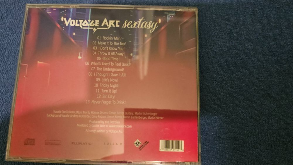 CD: Voltage Arc-Sextasy"swiss hard rock like Ac/DC/dj/hits – Nuovo e nell'imballaggio originale da Bremgarten AG venduto da musiccollector 1
