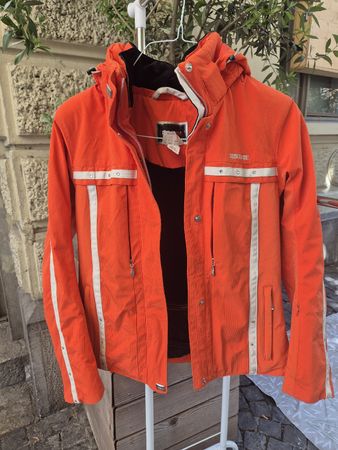 Damen Ski-/Winterjacke von Descente in Orange, Grösse 38