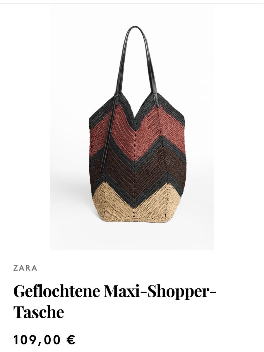 Zara Borse da donna: ZARA Braided Maxi Shopper Neu – Nuovo (secondo la descrizione) da Oberwil BL venduto da DANA_FOX 3