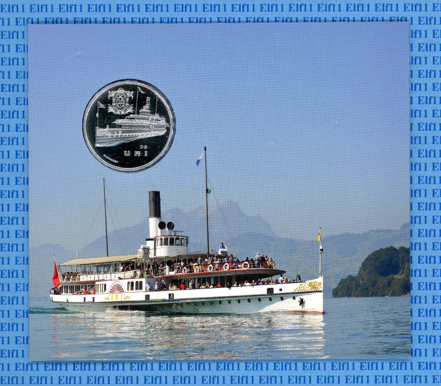 Tutti le monete: CHF__20.00 2017 Dampfschiff Uri im Folder stgl 20 Franken – Nuovo e nell'imballaggio originale da Widnau venduto da Elf11 1