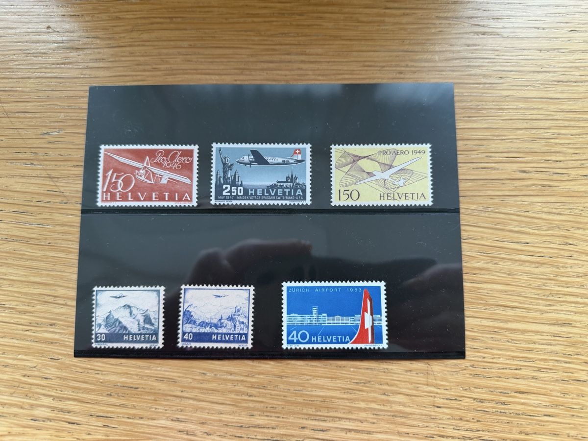 Tous les timbres: Steckkarte mit Flugpost Marken Postfrisch  – Neuf (Voir description) à Murgenthal par Tina_4055
