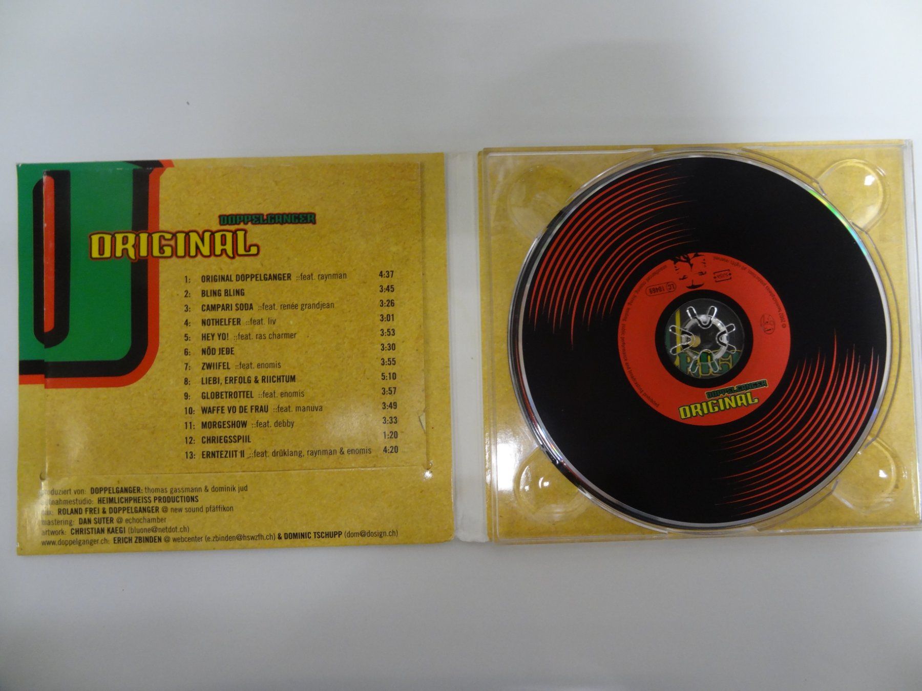 CDs: Doppelgänger Original CD -  Schweizer HipHop – Gebraucht aus luzern von musicandart 2