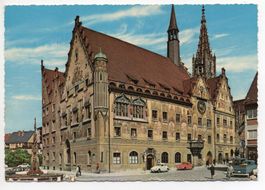 ULM Rathaus - Auto, VW-Käfer, VW-Bus