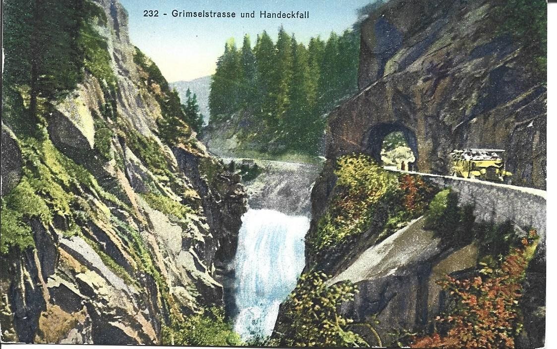 Cartes postales: AK Grimselstrasse mit Postauto – D'occasion à Appenzell par mai25