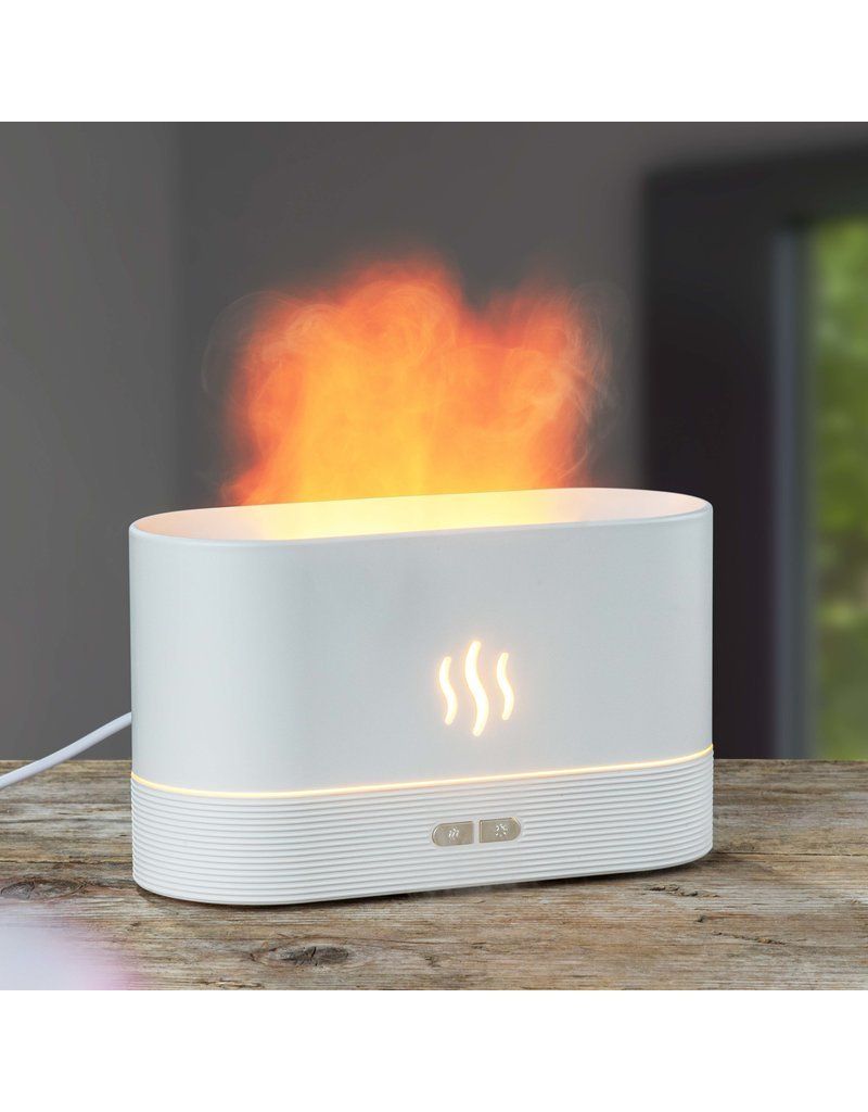 Diffusori di oli essenziali: Diffuser mit Flammeneffekt für ätherische Öle – Nuovo e nell'imballaggio originale da Mönchaltorf venduto da Pendragon