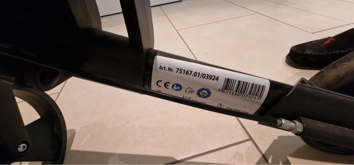 Gehhilfen: Rollator mit Bremse und Tasche – Neu (gemäss Beschreibung) aus Hinwil von dire07 3