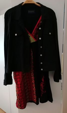 SET: Hübsches Kleid mit lässiger Jacke, Grösse 42