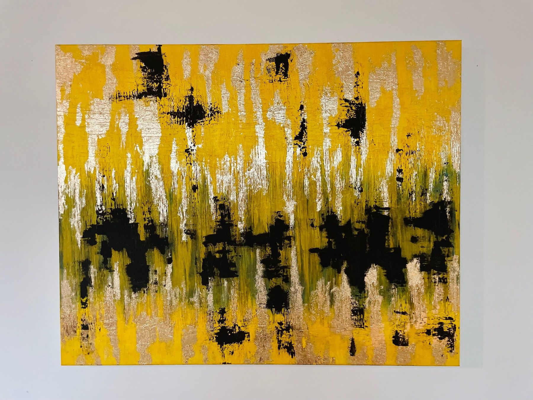 Gemälde: Black Ember in Metallic Pulse Textured Painting – Neu und originalverpackt aus Zürich von chj_855s 4