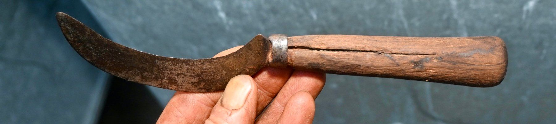 Tutti gli attrezzi: ANTIKE Handsichel Länge ca. 22cm - MUTEL À DAMPARIS – Usato da Pfaffhausen venduto da mono_rec 6