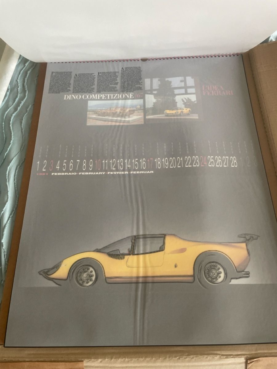 Ferrari Calendari: Calendrier Ferrari 1991 neuf – Nuovo e nell'imballaggio originale da Meyrin venduto da jul_km5p 4